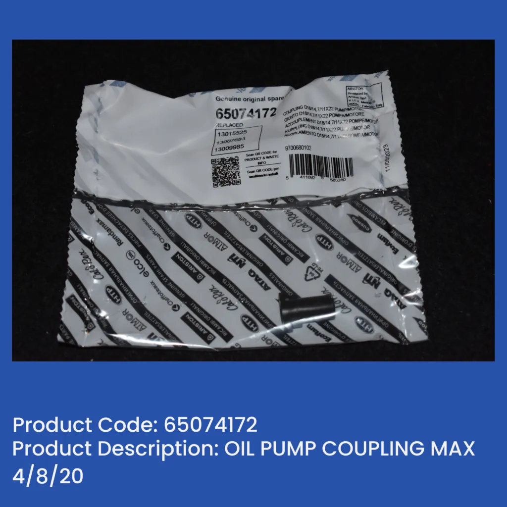 Oil Pump Coupling Max 4/8/20
